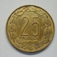 25 Franków, Afryka Środkowa, 1975r. X9927