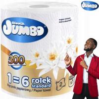 RĘCZNIK PAPIEROWY SŁONIK JUMBO 2 WARSTWY 300 LISTKÓW XXL super chłonny