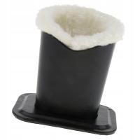 PU Leather Upright Desktop Glasses Case Plush Lined Eyeglass 01