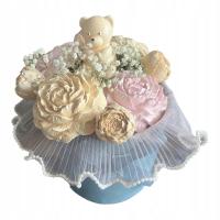 Flowerbox kwiaty gipsowe Idealny Prezent Urodzinowy