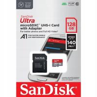 Karta microSDXC SanDisk ULTRA 128GB 140MB/s Karta do telefonu kamerki