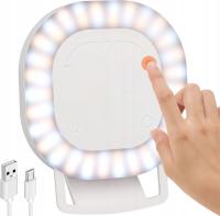 LAMPA PIERŚCIENIOWA DO SELFIE 60 DIOD LED 5 POZIOMÓW JASNOŚCI