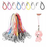 Baza Zawieszki do Breloków Telefonu BRELOK do Kluczy Mix Nylon 60mm 100szt 9 kolor