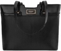 Monnari Torba Ze Zdobieniem Torebka Shopper Duża Sztywna Aktówka Czarna A4