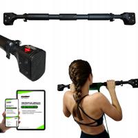 РЕГУЛИРУЕМАЯ СТАЛЬНАЯ ШТАНГА РАСШИРЕНИЯ ДЛЯ ТРЕНИРОВКИ ПОДТЯГИВАНИЯ 200КГ ТВЕРДАЯ