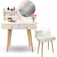 Туалетный столик с зеркалом SCANDI косметическая скандинавская