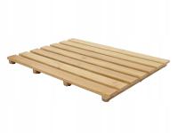 PODEST ŁAZIENKOWY BAMBUSOWY 53x35 CM BRĄZOWY ANTYPOŚLIZGOWY MATA DREWNIANA