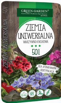 ZIEMIA UNIWERSALNA PODŁOŻE Z BIOSTYMULACJĄ DO KWIATÓW WARZYW 50L Z NAWOZEM