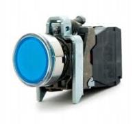 Schneider Electric Harmony XB5 Przycisk płaski niebieski LED 24V, XB5AW36B5