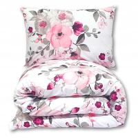 Komplet Pościeli 160x200cm Bawełniany w Kwiaty Polska 100% Bawełna wz Z7