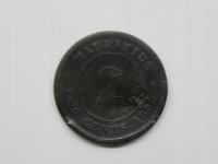26434/ 2 CENTS 1890 MAURITIUS RZADKA