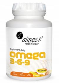 Aliness Omega 3-6-9 270/225/50mg ALA EPA DHA MÓZG ODPORNOŚĆ 90k