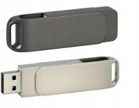 PENDRIVE REKLAMOWY z logo METALOWY OBROTOWY PDm-1 GRAWER 128GB 10SZT