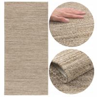 Chodnik Do Przedpokoju Antypoślizgowy 75x160cm Można Prać Płasko tkany Brąz