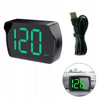 Wielofunkcyjny LED GPS Prędkościomierz HUD Cyfrowy Km/h 80 x 54mm z Adapterem