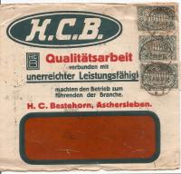 ASCHERLEBEN -H.C.BESTEHORN -koperta firmowa -INFLACJA -obieg 1920 rok