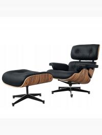 Eames Lounge Chair Lounge Ottoman Chair черный стул из коровьей кожи BigHead Foot