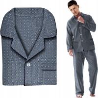 FORMAX ciepła FLANELOWA piżama męska ROZPINANA premium