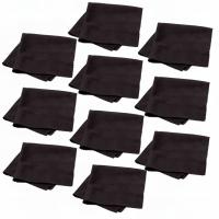 Салфетки из микрофибры для чистки очков 10 шт. черный - 10 шт.