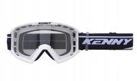 KENNY RACING GOGLE MODEL TRACK WHITE - CLEAR LENS - KOLOR BIAŁY SZYBKA PRZE