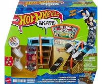 HOT WHEELS SKATEPARK STADION FINGERBOARD DESKOROLKA Z BUTAMI MATTEL