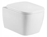 CUBIC miska wc RIMLESS bezkołnierzowa DESKA wolnoopadająca TWARDA duroplast