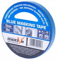 MOTIVE малярная лента синяя маскирующая бумага 18 мм x 50 м