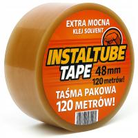 TAŚMA PAKOWA KAUCZUK 48x120m SOLVENT PRZEZROCZYSTA MOCNA KLEJĄCA BEZBARWNA