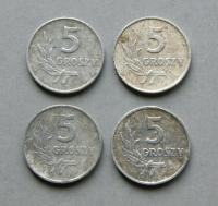 PRL 5 GROSZY 1958 ZESTAW 4 SZT. (2)