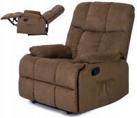 Кресло для отдыха, удобное для сна, для гостиной, лофт, коричневый RIKO