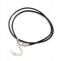 Ожерелье база черный вощеный шнур 48 см