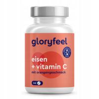 Железо витамин С аскорбиновая кислота для иммунитета 240 таблеток gloryfeel