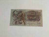 Indie Holenderskie - 5 gulden - 1936 - rzadki