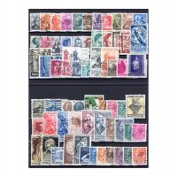 Pakiet Włochy 64 znaczków kasowanych na czarnej karcie transportowej [055]