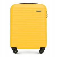 Nowoczesna Mała walizka WITTCHEN 56-3A-311 żółta