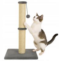 Drapak Dla Kota Wieża SŁUPEK Wysoki 90 cm + Zabawka Sznurek Kulka Pompon
