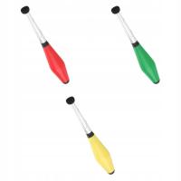 3pcs Juggling Clubs Sticks Pins Comedy Playing Toy Beginner Clown