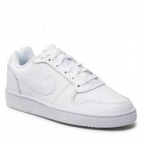 КРОССОВКИ NIKE EBERNON LOW AQ1779 100 КОЖАНЫЕ ПОЛНОСТЬЮ БЕЛЫЕ R