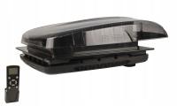 PLUS FAN 3.0 TOTAL BLACK okno dachowe z wentylatorem i LED do kampera 40X40