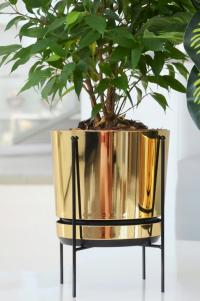 12 цветочный горшок с дренажной подставкой металлическая подставка на ножках клумба лофт