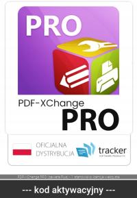 Tracker Software PDF-XChange PRO 1 stanowisko 1 PC / licencja wieczysta ESD