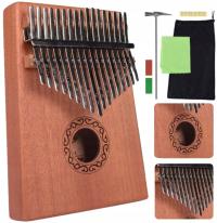 Калимба деревянный инструмент африканский музыкальный пианино 17 клавиш набор