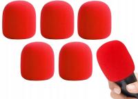 ГУБКА ДЛЯ МИКРОФОНА ЗАЩИТНАЯ КРЫШКА ДЛЯ МИКРОФОНА 70X60 ММ КРАСНЫЙ 5 ШТ