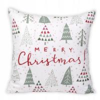 Poszewka na poduszkę 43X43 cm dekoracyjna ozdobna świąteczna MERRY v2