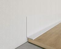 Минималистичный алюминиевый плинтус lpk40 9003 белый матовый 2,9 м