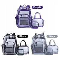Wytrzymały przezroczysty plecak Duża przezroczysta torba na szkolne AX