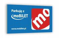 TABLICZKA PCV parking moBiLET 12x6,5 cm