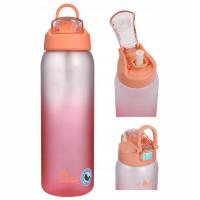 Мотивационная бутылка для воды с мерной чашкой Tritan Majestic Sport 1L