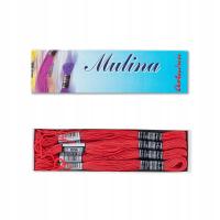 Mulina nić do haftu 12x8mb/op czerwony 1553