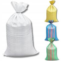 Worki Worek PP 50kg 65x105cm NA ZBOŻE WĘGIEL GRUZ MOCNE 1000szt Biały